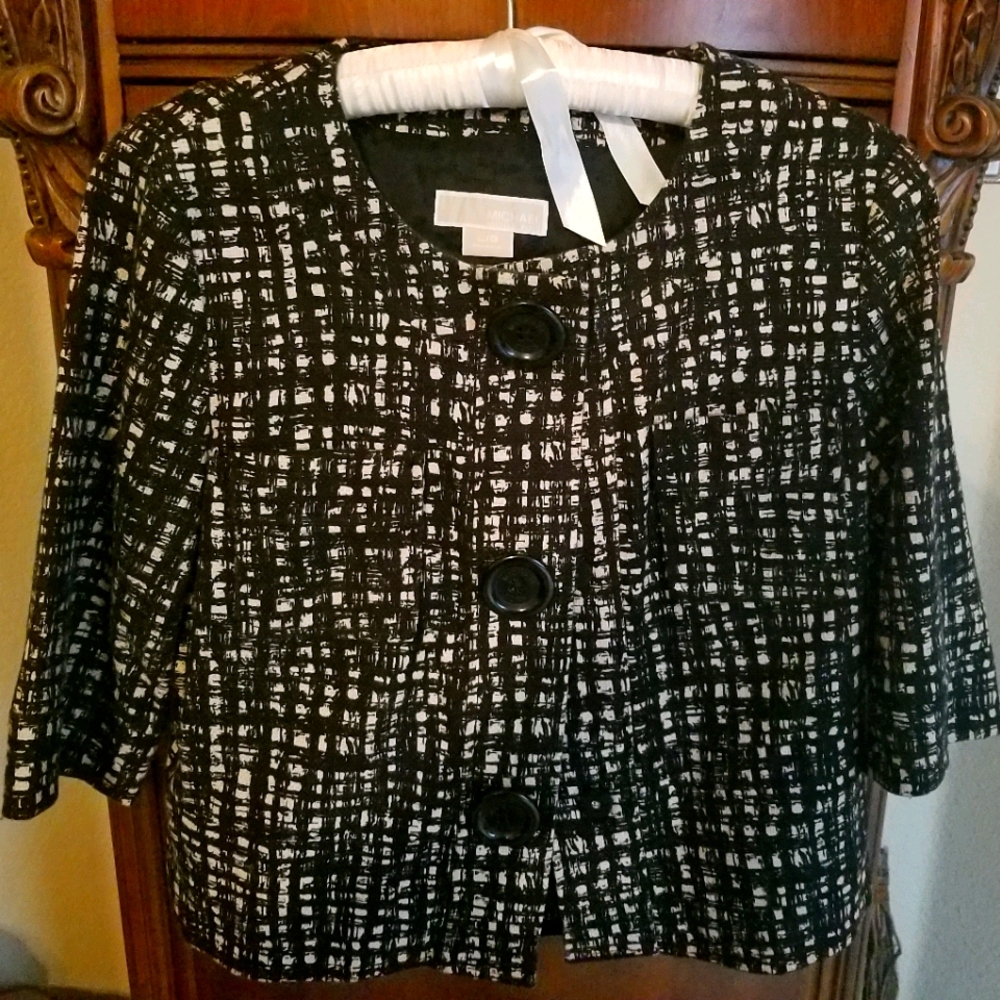 MICHAEL KORS CROPPED JACKET SIZE L